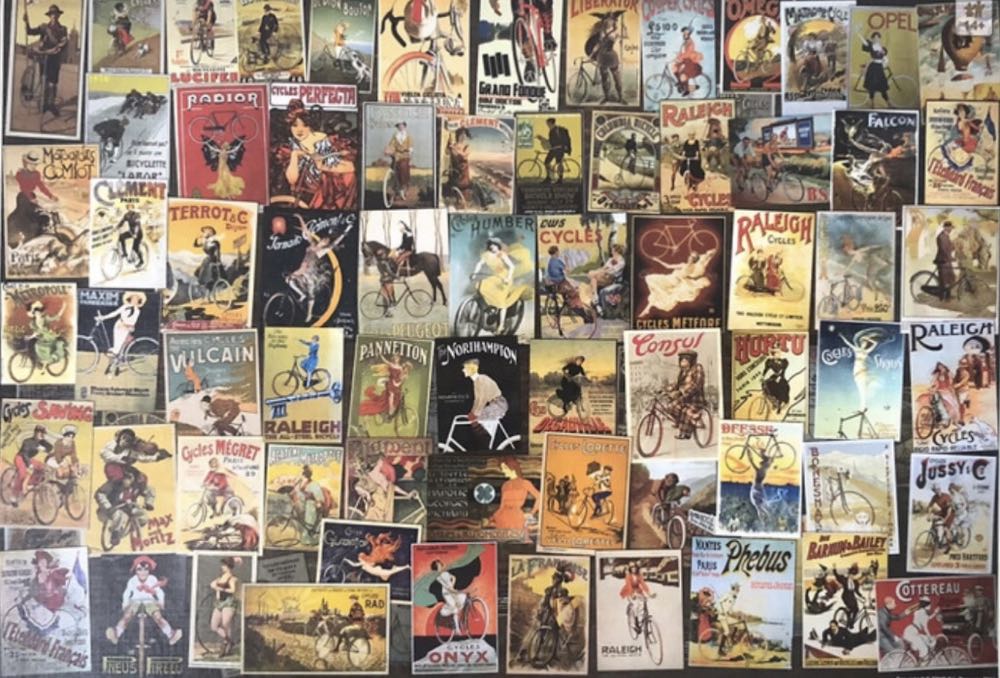 Bicycle Posters Vintage Collage - D-TOYS puzzle collectible [Barcode 5947502875284] - Main Image 2