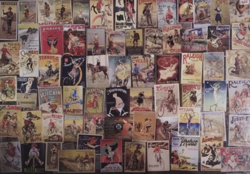 Bicycle Posters Vintage Collage - D-TOYS puzzle collectible [Barcode 5947502875284] - Main Image 3
