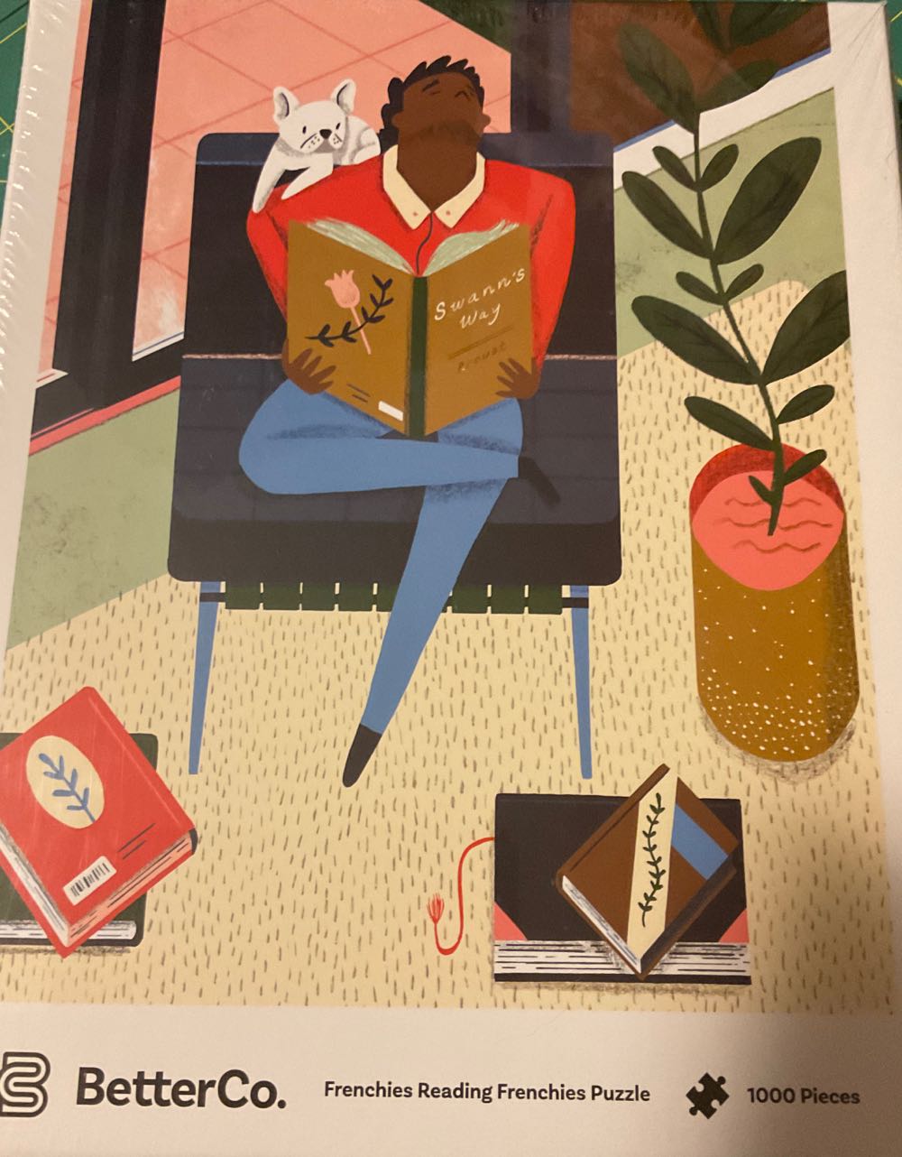 Frenchies Reading - BetterCo. puzzle collectible - Main Image 1