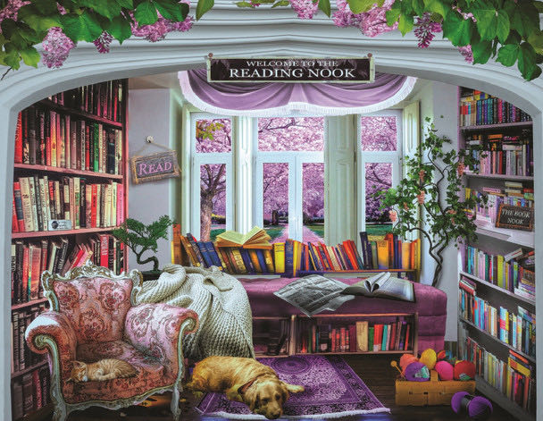 Reading Nook - SunsOut puzzle collectible [Barcode 796780301382] - Main Image 2