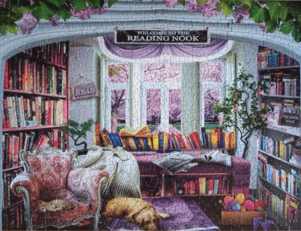 Reading Nook - SunsOut puzzle collectible [Barcode 796780301382] - Main Image 3