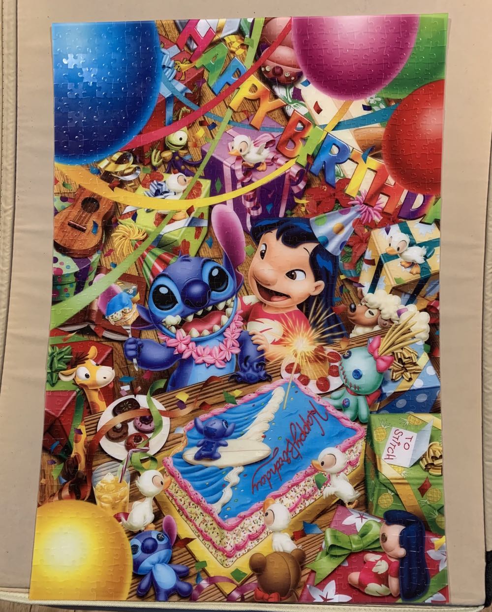 Lilo And Stitch Happy Birthday - Tenyo puzzle collectible - Main Image 2