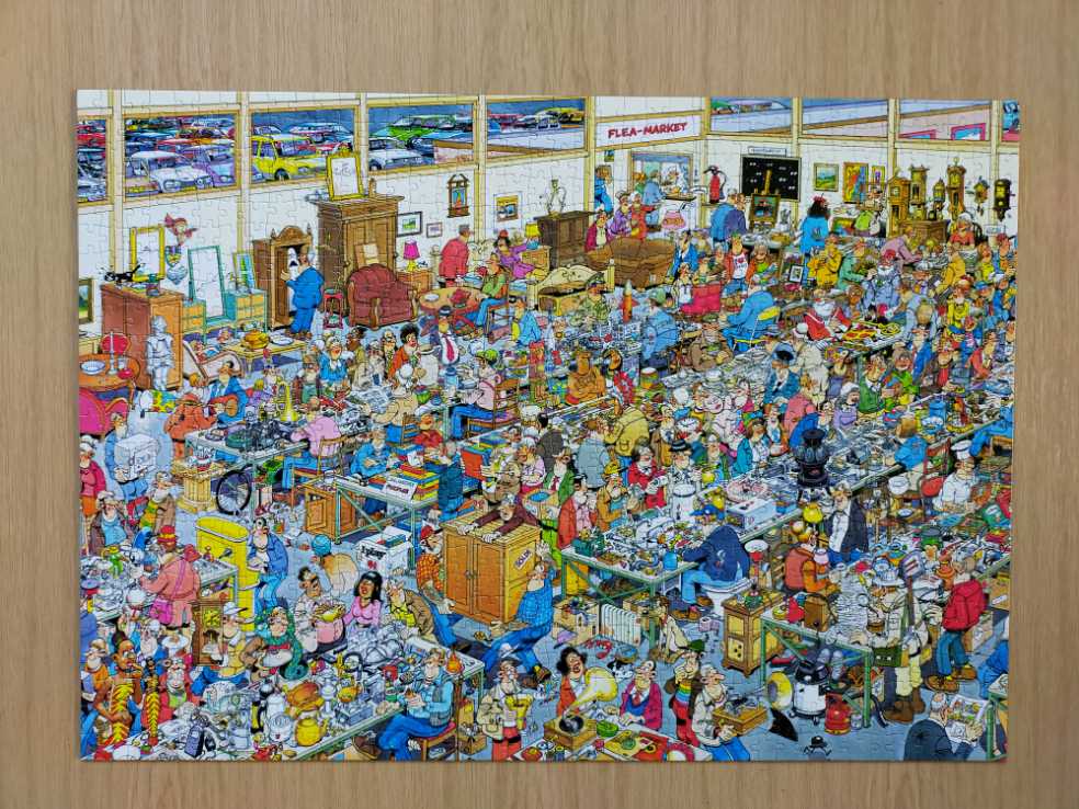 Jan van Haasteren. Antiek Beurs. /Op Zoek Naar De Schat. - Jumbo puzzle collectible - Main Image 2