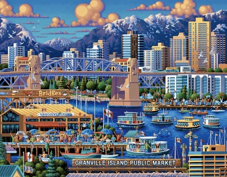 Y Jenn - Granville Island 💎 - Dowdle puzzle collectible [Barcode 671095403825] - Main Image 2