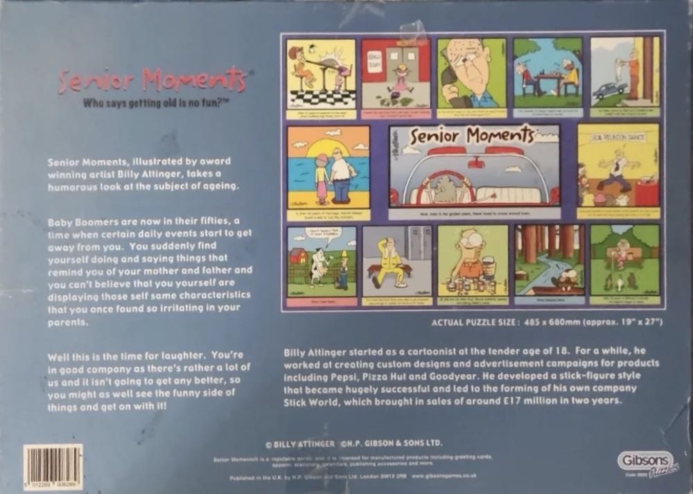 Senior Moments - Gibsons puzzle collectible [Barcode 5012269008289] - Main Image 2