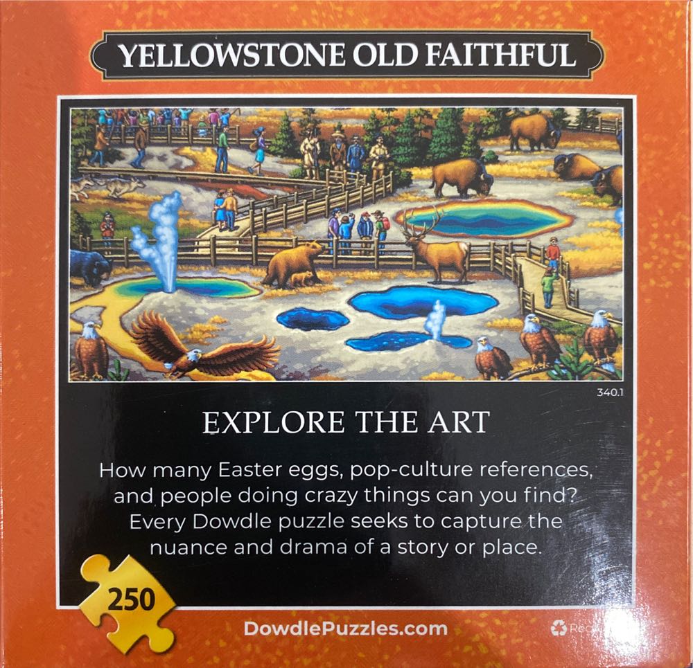 Yellowstone Old Faithful - Dowdle Mini puzzle collectible - Main Image 2