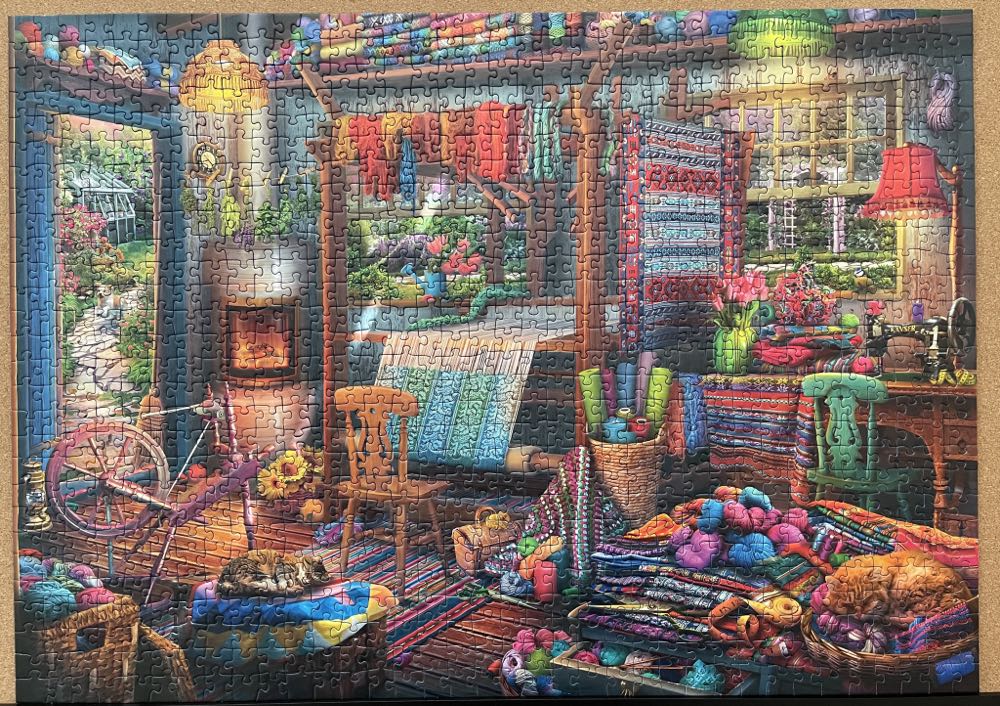 The Weavers Workshop - Ravensbuger puzzle collectible - Main Image 2