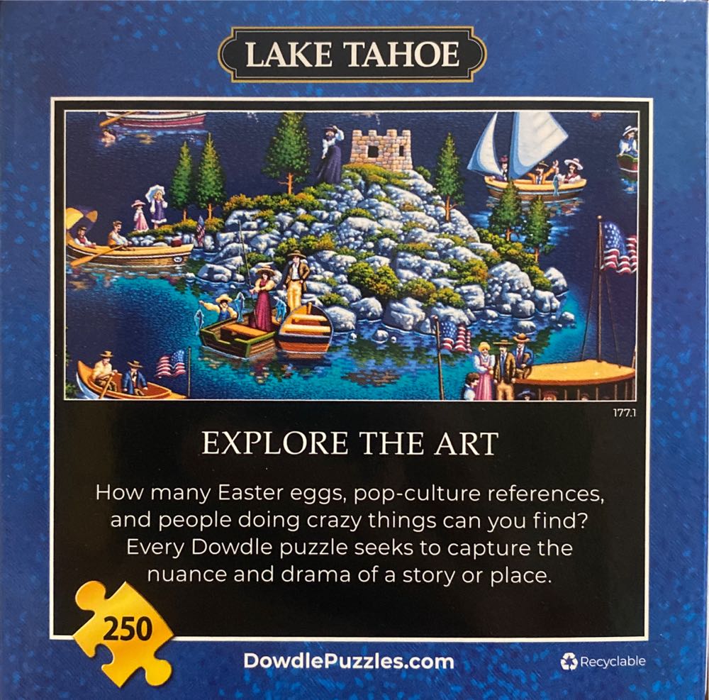 Lake Tahoe - Dowdle Mini puzzle collectible - Main Image 2