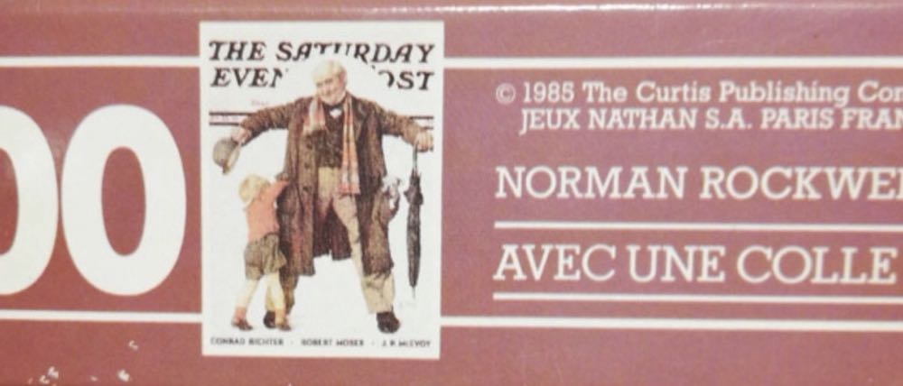 Saturday Evening Post Asking For A Penny From Grandpa - Ravensburger/Nathan puzzle collectible - Main Image 2