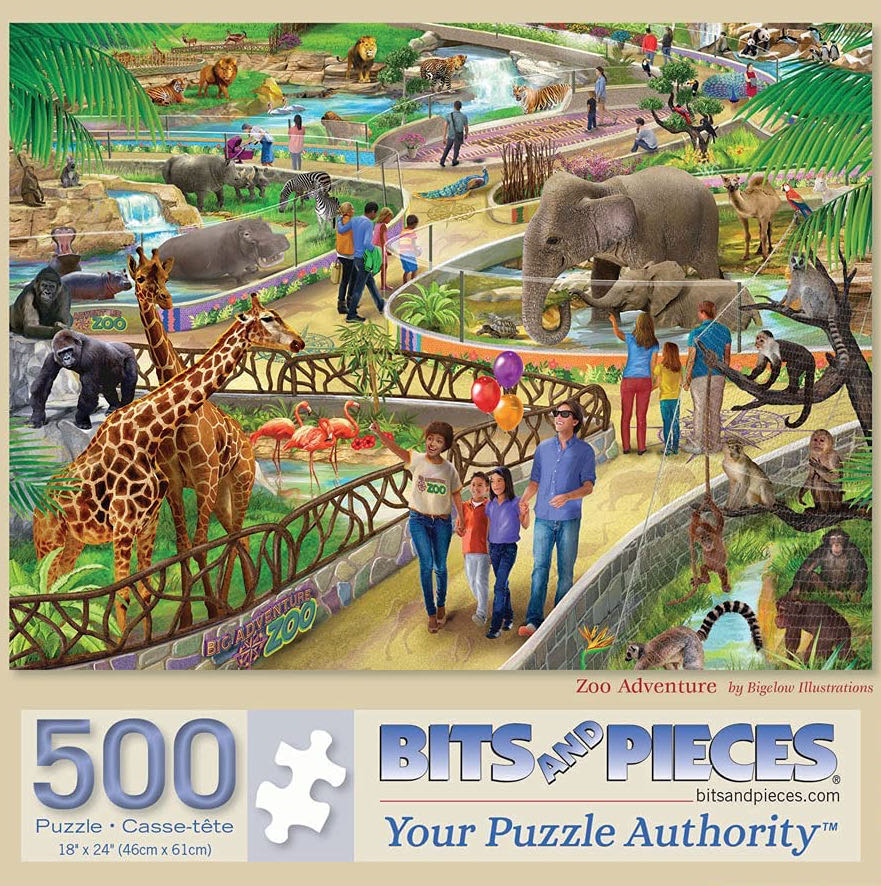 Zoo Adventure - Bits And Pieces puzzle collectible [Barcode 192949066435] - Main Image 2
