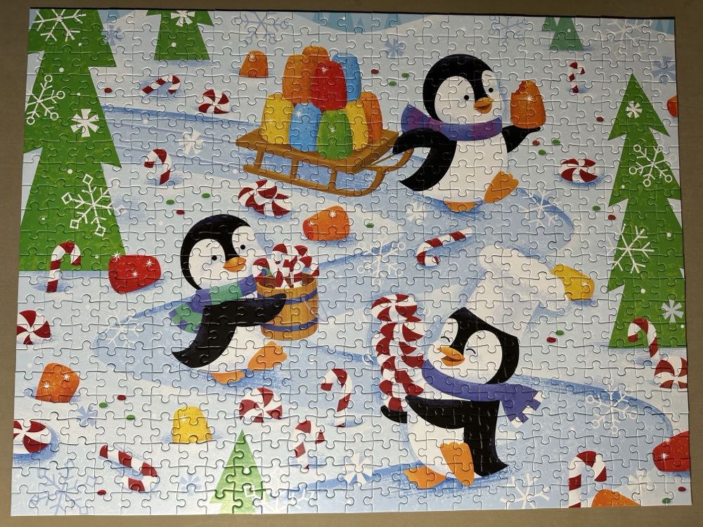 Playful Penguins Sweet Surprise-done - Hallmark puzzle collectible [Barcode 763795731671] - Main Image 2