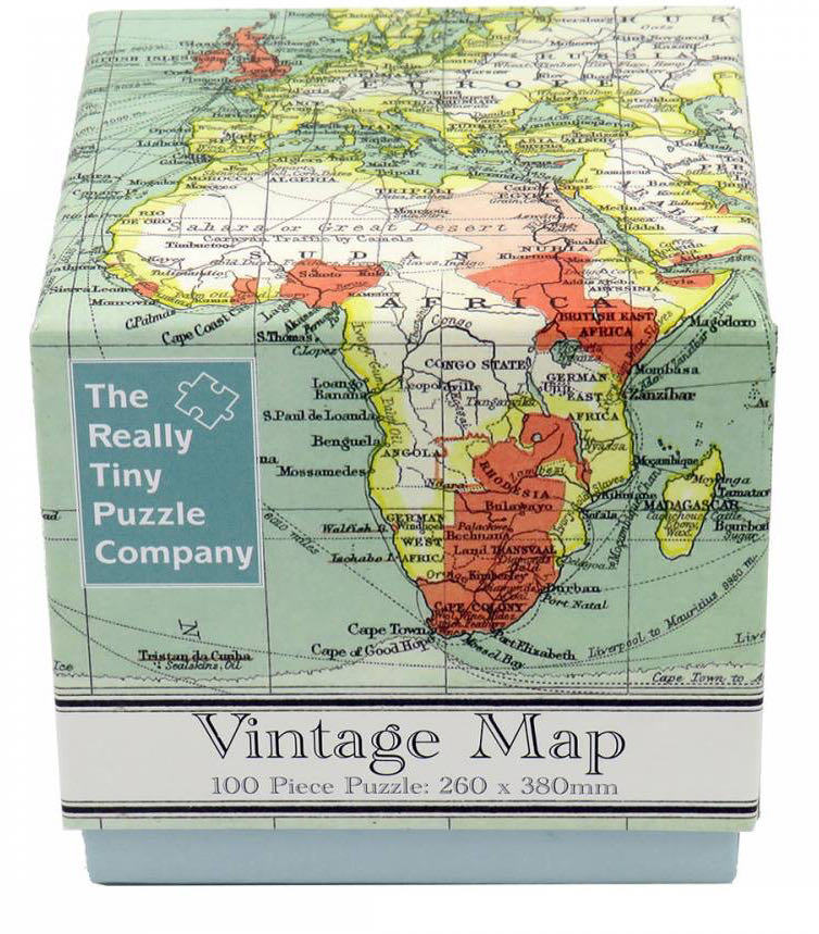 Vintage Map - Cube Puzzle 🟦 - The Really Tiny Puzzle Company puzzle collectible [Barcode 5051237060164] - Main Image 2