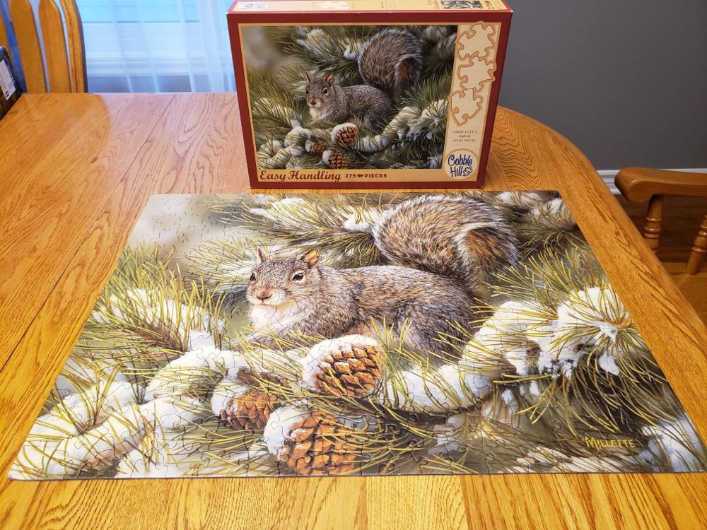 Winter Squirrel - Cobble Hill puzzle collectible - Main Image 2