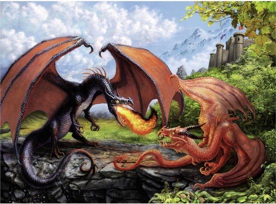 Dueling Dragons 🟦 - Ravensburger puzzle collectible [Barcode 4005556127085] - Main Image 2