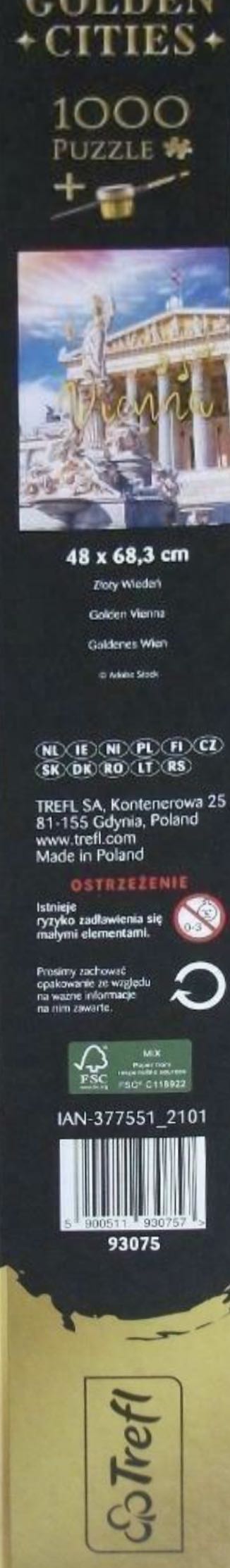 Golden Cities Vienna - Trefl puzzle collectible [Barcode 5900511930757] - Main Image 3