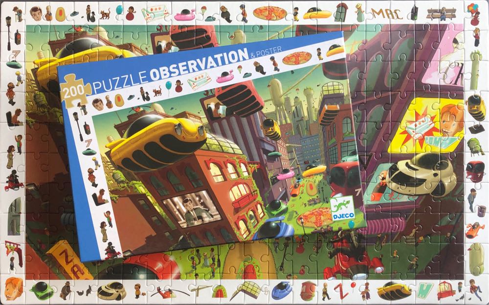 Observation Stad Van De Toekomst🟦 - Djeco puzzle collectible [Barcode 3070900074590] - Main Image 4