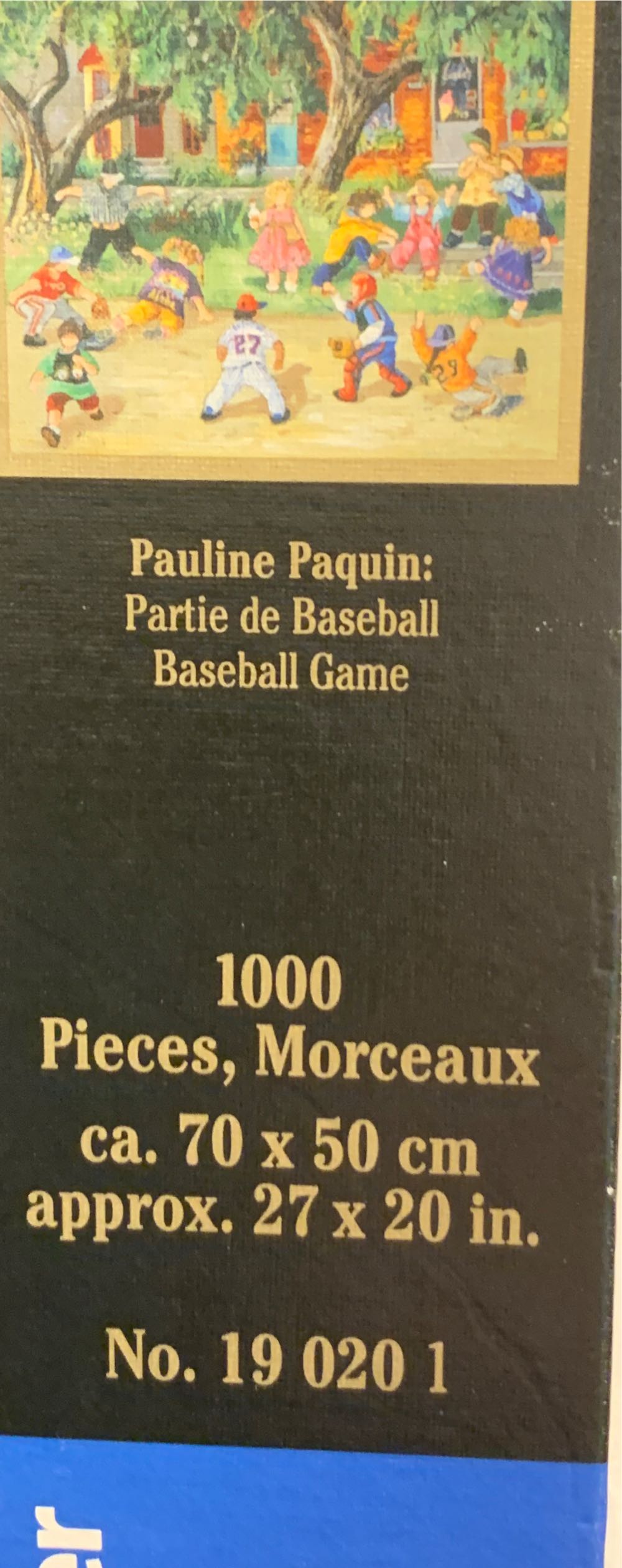 Baseball Game-Canadian Collection - Ravensburger puzzle collectible [Barcode 4005556190201] - Main Image 2