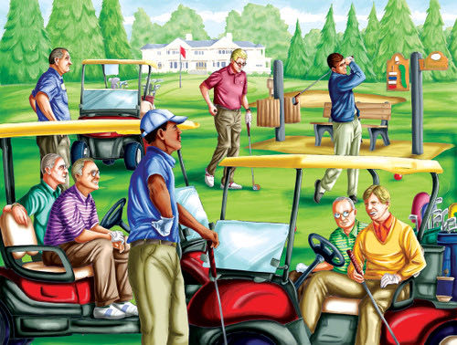 Taking a Break (Rare) - SunsOut puzzle collectible [Barcode 796780498082] - Main Image 2