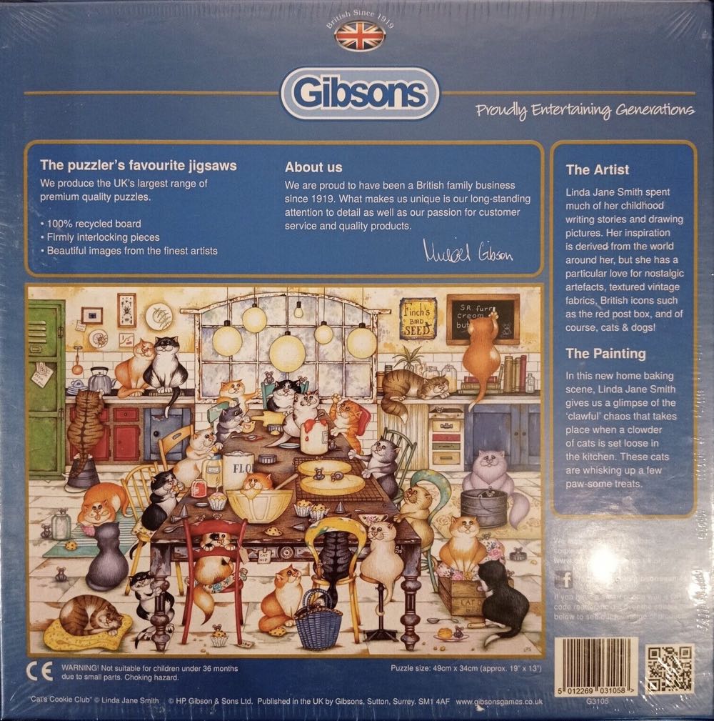 Cat’s Cookie Club (V) Stephanie - Gibsons puzzle collectible [Barcode 5012269031058] - Main Image 4