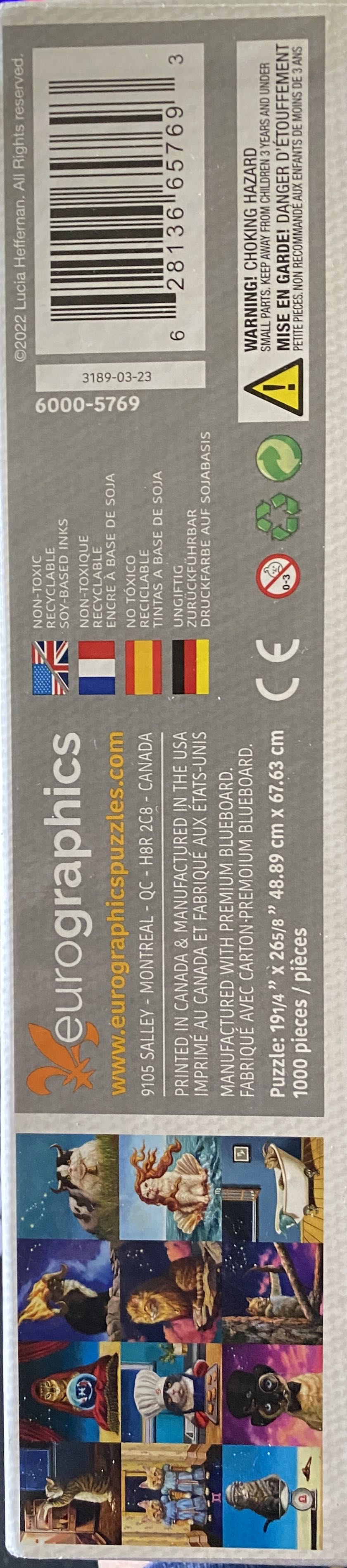 Zodiac Cats - Eurographics puzzle collectible [Barcode 628136657693] - Main Image 3