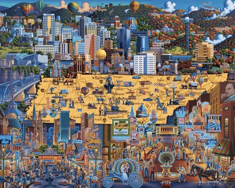 Best Of Tennessee - Arwin - Dowdle puzzle collectible [Barcode 671095004022] - Main Image 2