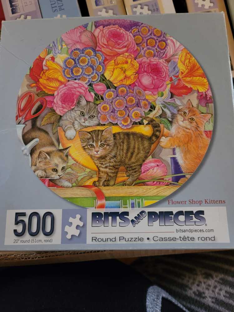 Flower Shop Kittens  - Bits & Pieces puzzle collectible [Barcode 704812101619] - Main Image 2