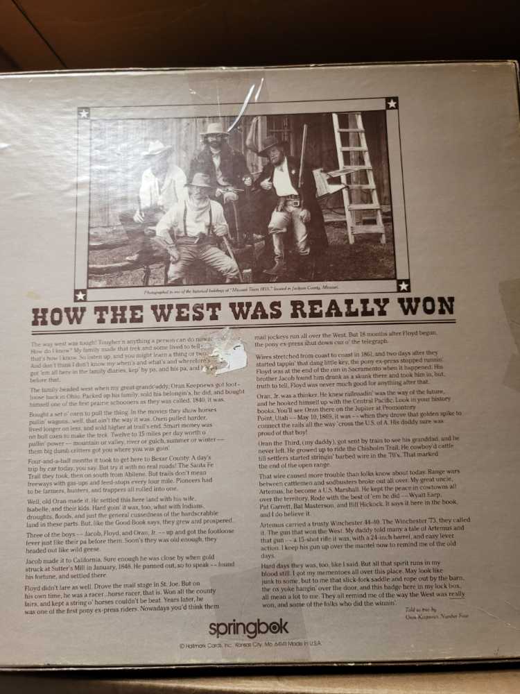 How The West Was Really Won - Springbok puzzle collectible - Main Image 2