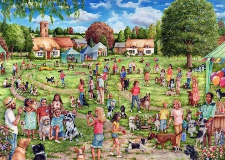 The Village Dog Show - Gibsons puzzle collectible [Barcode 5012269063486] - Main Image 2