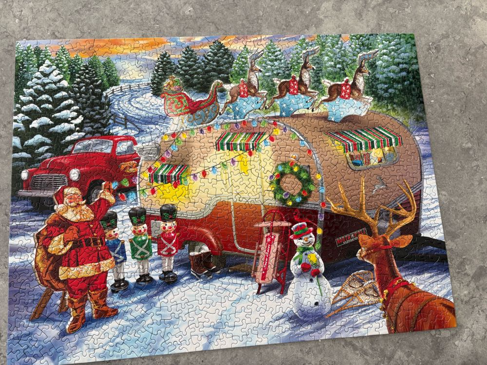 Christmas Camper - SunsOut puzzle collectible [Barcode 796780317093] - Main Image 2
