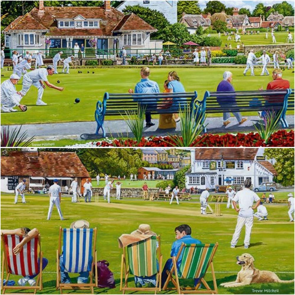 The Village Sporting Greens - Falcon de luxe puzzle collectible [Barcode 8710126113097] - Main Image 2