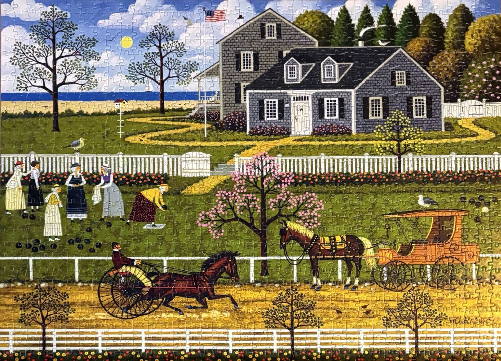 Boccie Ladies of Martha’s Vineyard - Buffalo Games puzzle collectible [Barcode 079346133062] - Main Image 4