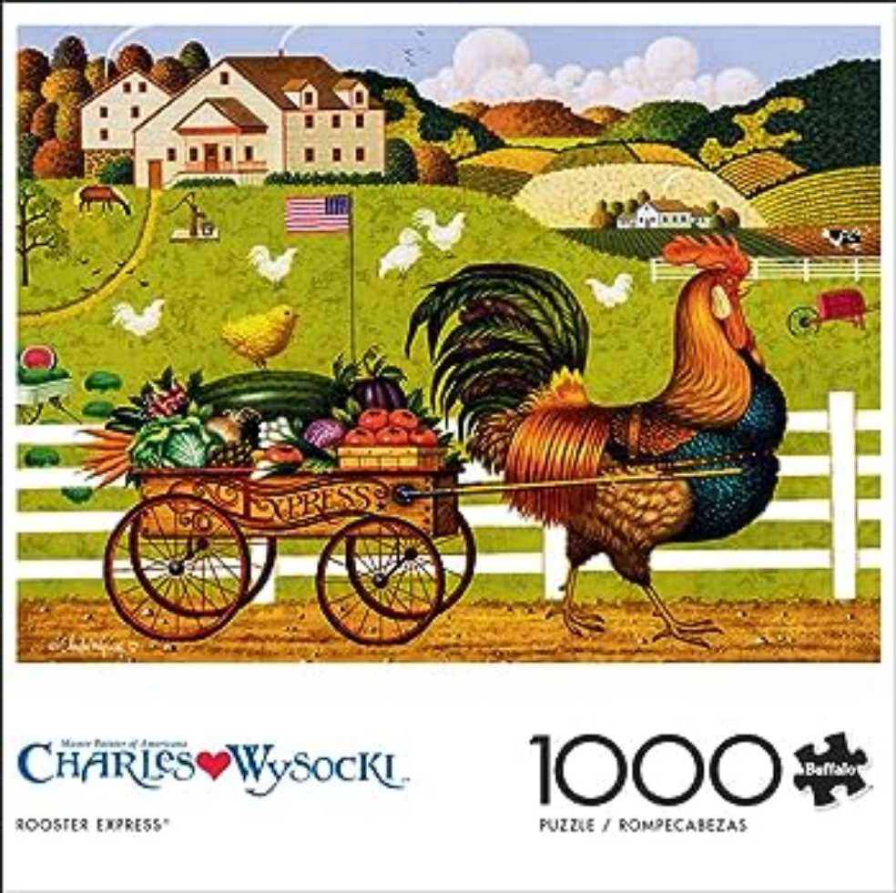 Rooster Express - Buffalo Games puzzle collectible [Barcode 079346133048] - Main Image 2