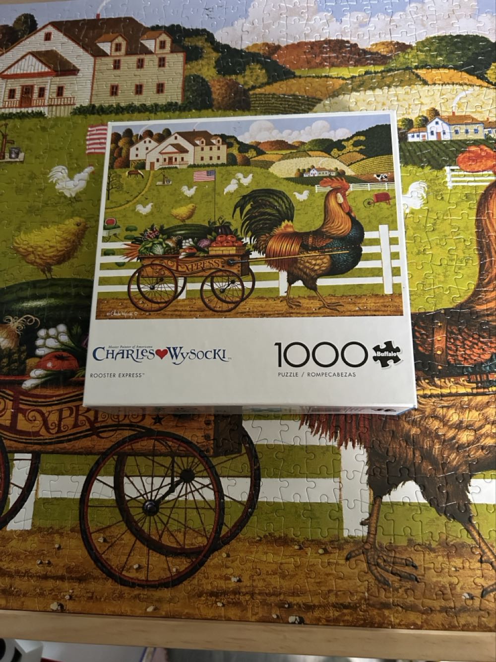 Rooster Express - Buffalo Games puzzle collectible [Barcode 079346133048] - Main Image 3