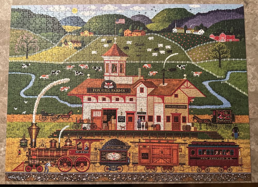 Fox Hill Farms - Buffalo Games & Puzzles puzzle collectible [Barcode 079346133031] - Main Image 3