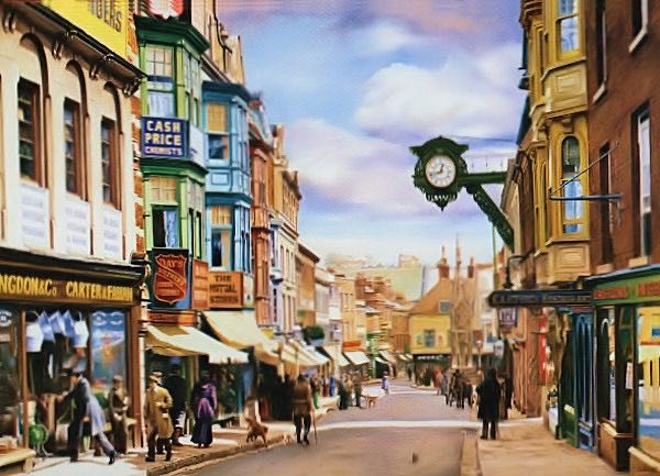 Winchester High Street Browing Through The Shops - Falcon de luxe puzzle collectible [Barcode 8710126157107] - Main Image 2