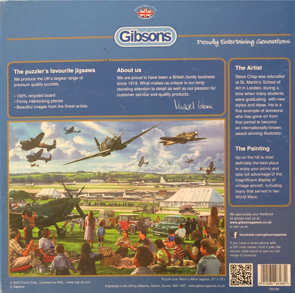 The Airshow - Gibsons puzzle collectible [Barcode 5012269061680] - Main Image 3