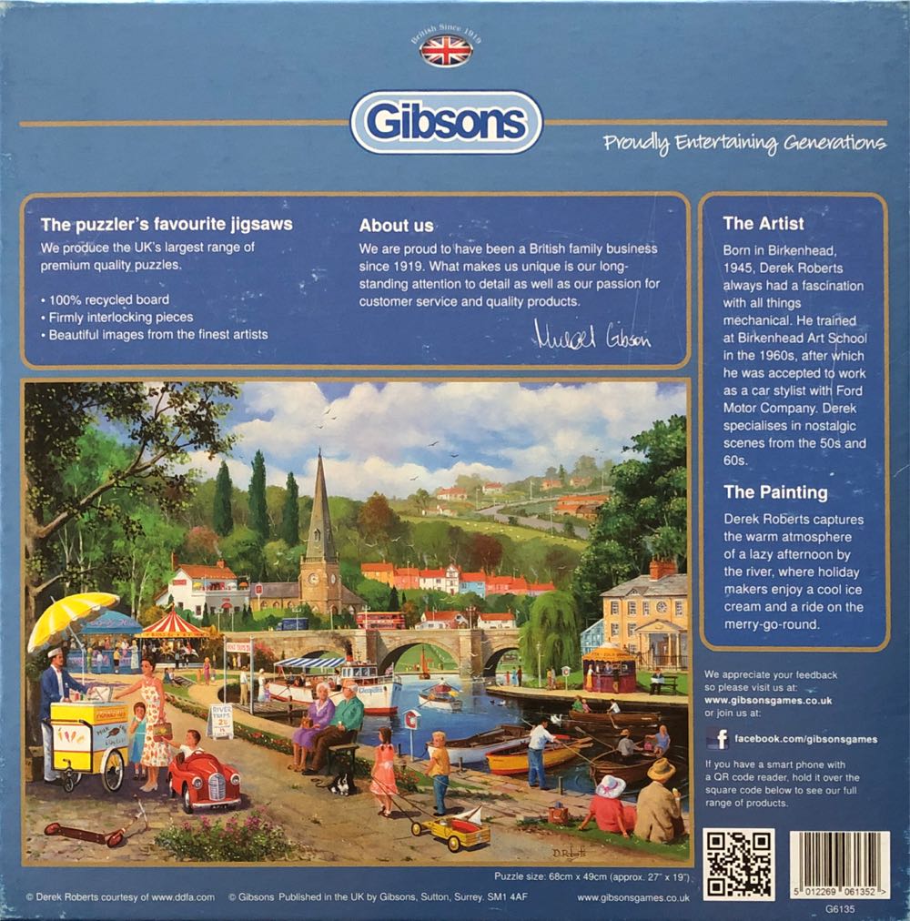 Riverside Walk (Maken) - Gibsons puzzle collectible [Barcode 5012269061352] - Main Image 3