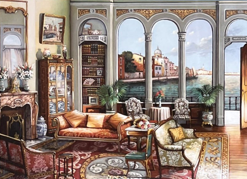 Overlooking The Canal (-1) - Gibsons puzzle collectible [Barcode 5012269008388] - Main Image 2