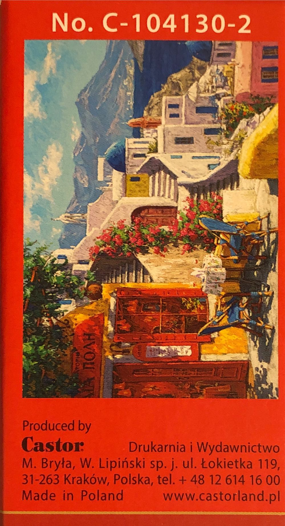 AFTERNOON ON THE AEGEAN SEA - Castorland puzzle collectible [Barcode 5904438104130] - Main Image 2