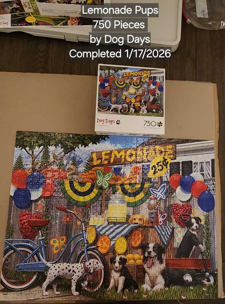 Dog Days - Lemonade Pups - Buffalo puzzle collectible [Barcode 079346173679] - Main Image 3