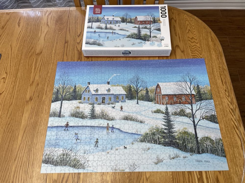 Snowfall At Dusk - Trefl puzzle collectible [Barcode 061152670190] - Main Image 3