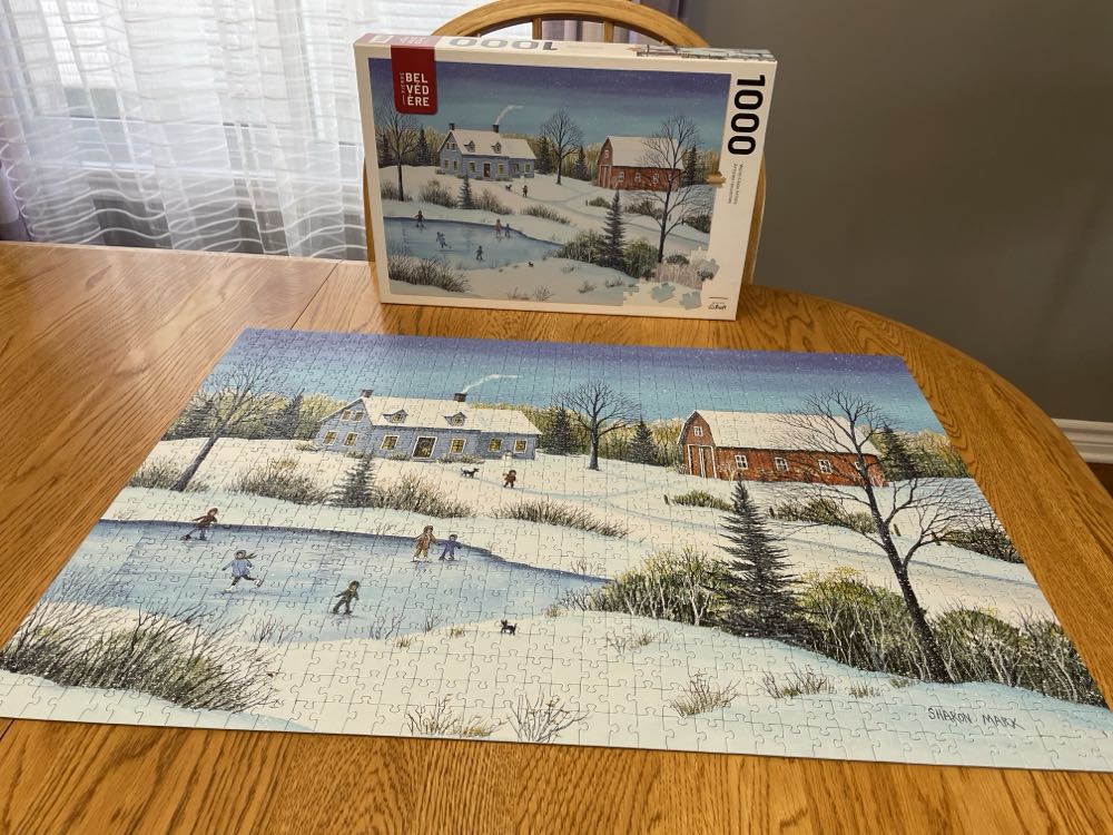 Snowfall At Dusk - Trefl puzzle collectible [Barcode 061152670190] - Main Image 4