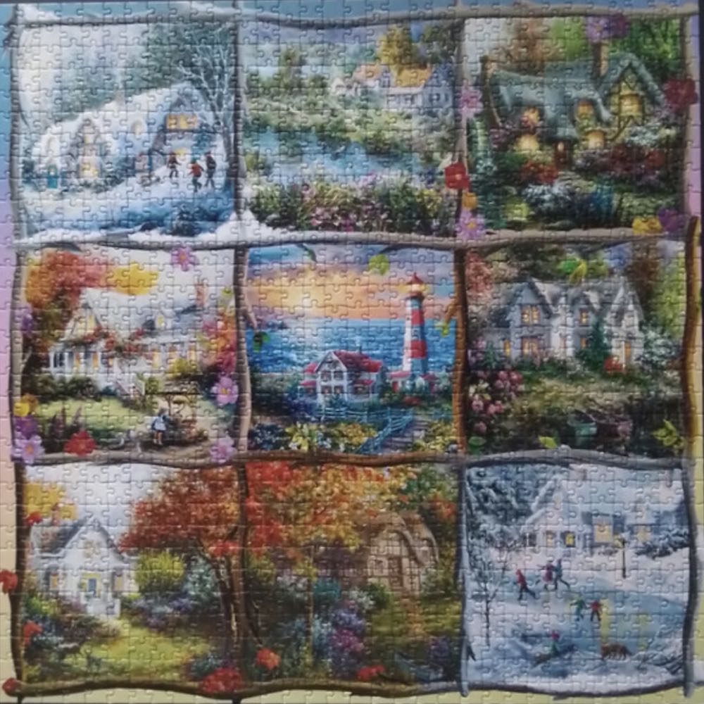 Seasons Nine Patch - Alipson puzzle collectible [Barcode 3770001500447] - Main Image 3