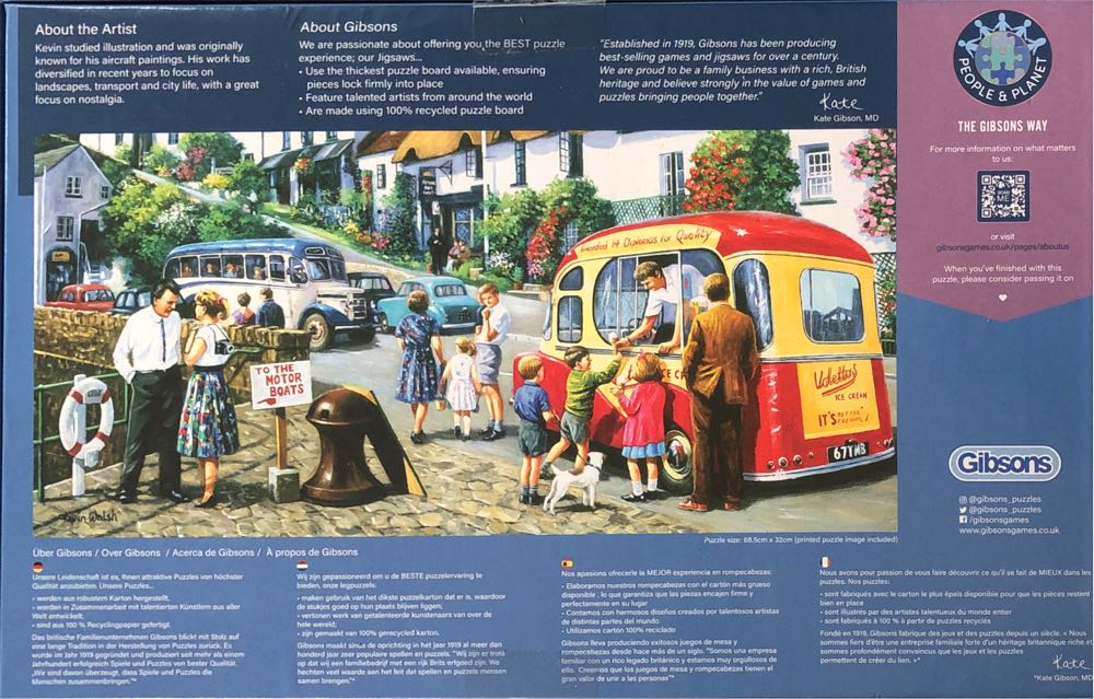 Ice Cream By The River - Gibsons puzzle collectible [Barcode 5012269040593] - Main Image 3
