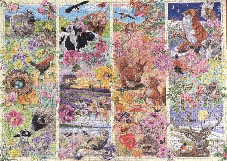Through The Seasons - Gibsons puzzle collectible [Barcode 5012269063493] - Main Image 3