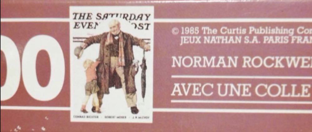 Saturday Evening Post Asking For A Penny From Grandpa The Gift - Ravensburger/Nathan puzzle collectible [Barcode 3254775507715] - Main Image 2