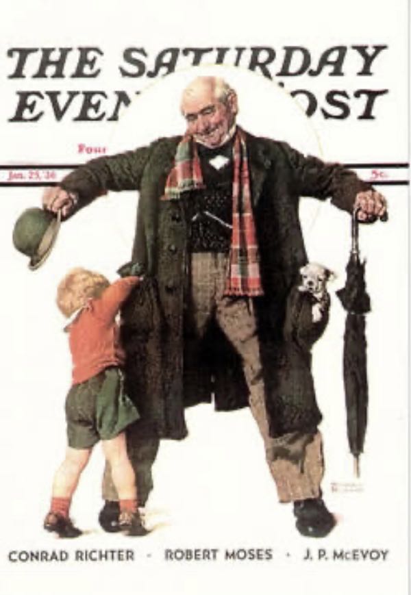 Saturday Evening Post Asking For A Penny From Grandpa The Gift - Ravensburger/Nathan puzzle collectible [Barcode 3254775507715] - Main Image 3