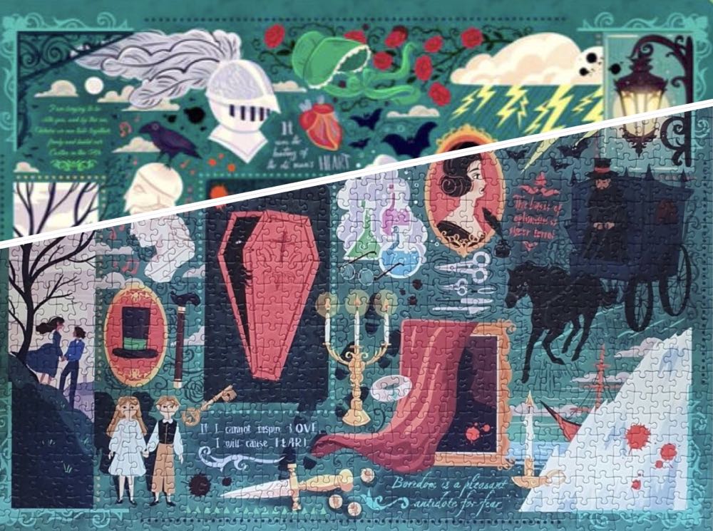 Book Club Gothic Novels - Gibsons puzzle collectible [Barcode 5012269071238] - Main Image 4