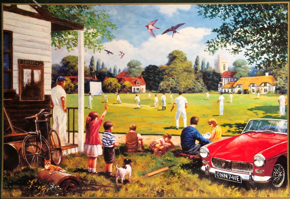 Cricket on The Green (The Perfect Afternoon Game) - Falcon de luxe puzzle collectible [Barcode 8710126157114] - Main Image 2