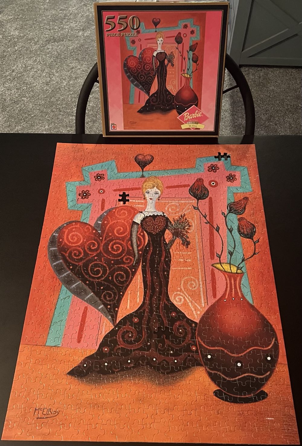 Barbie Artist Series McElroy - 703, 10/4/24 - Mattel Puzzles puzzle collectible [Barcode 074299426209] - Main Image 3